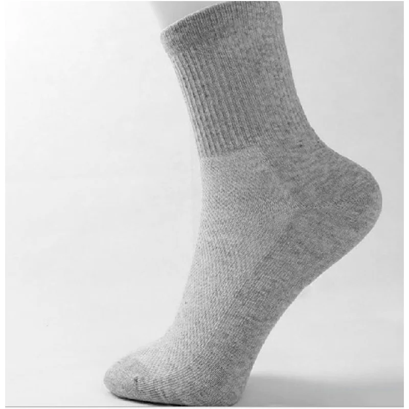 Носки мужские классические 10 пар тонкие однотонные повседневные короткие летние
