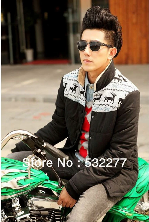 2013 winter hot sale deerlet cotton padded clothes coat thickening jacket lovers coats Korean Parkas Plus size Free shipping|clothes women plus