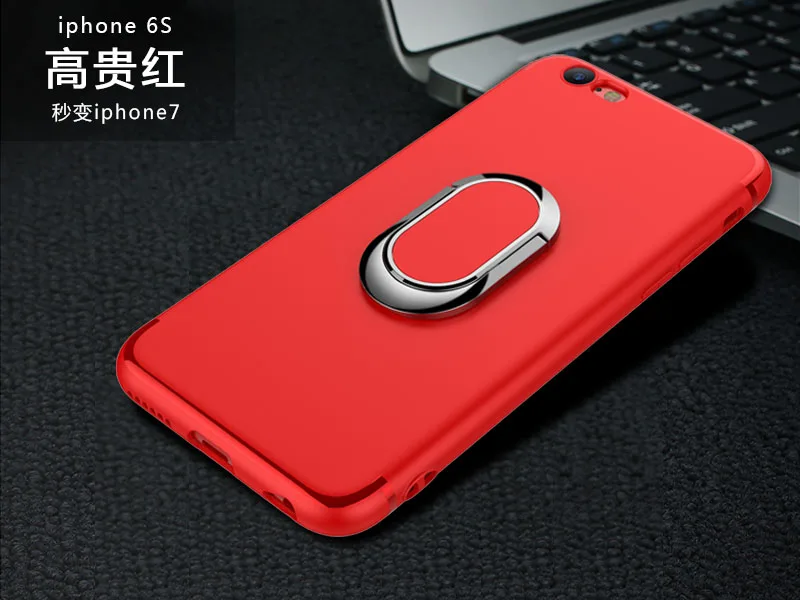 Роскошный чехол для iPhone 7, 7 Plus, 8 Plus, X, XS MAX, XR, модный силиконовый чехол с кольцом для телефона, чехол для iPhone 7, 6 s, 6, чехол-подставка