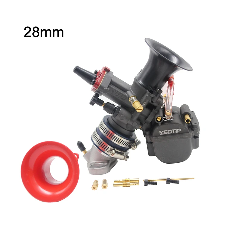 28mm black ZSDTRP YD28mm YD30mm Yoshimura Motorcycle Competitive Carburetor with Power Jet for Suzuki for Yamaha Buggy Quad GoKart Pit Bike - Цвет: 28mm black