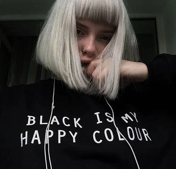 Skuggnas Black Is My Happy Color джемпер унисекс Funny Fun Tumblr Hipster Swag свитшот в стиле грандж