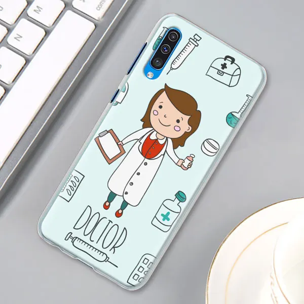 02 Медсестра медицина чехол КРЫШКА ДЛЯ samsung Galaxy A30 A40 A50 A70 A6 A8 плюс A7 A9 M30 чехол для телефона Coque - Цвет: 02