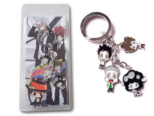 XA013-1 Аниме Hitman Reborn кольцо для ключей Vongola Famiglia фигура куклы брелок кулон ювелирные изделия аксессуары Новинка мультфильм anneau брелки porte clef - Цвет: XA013-1