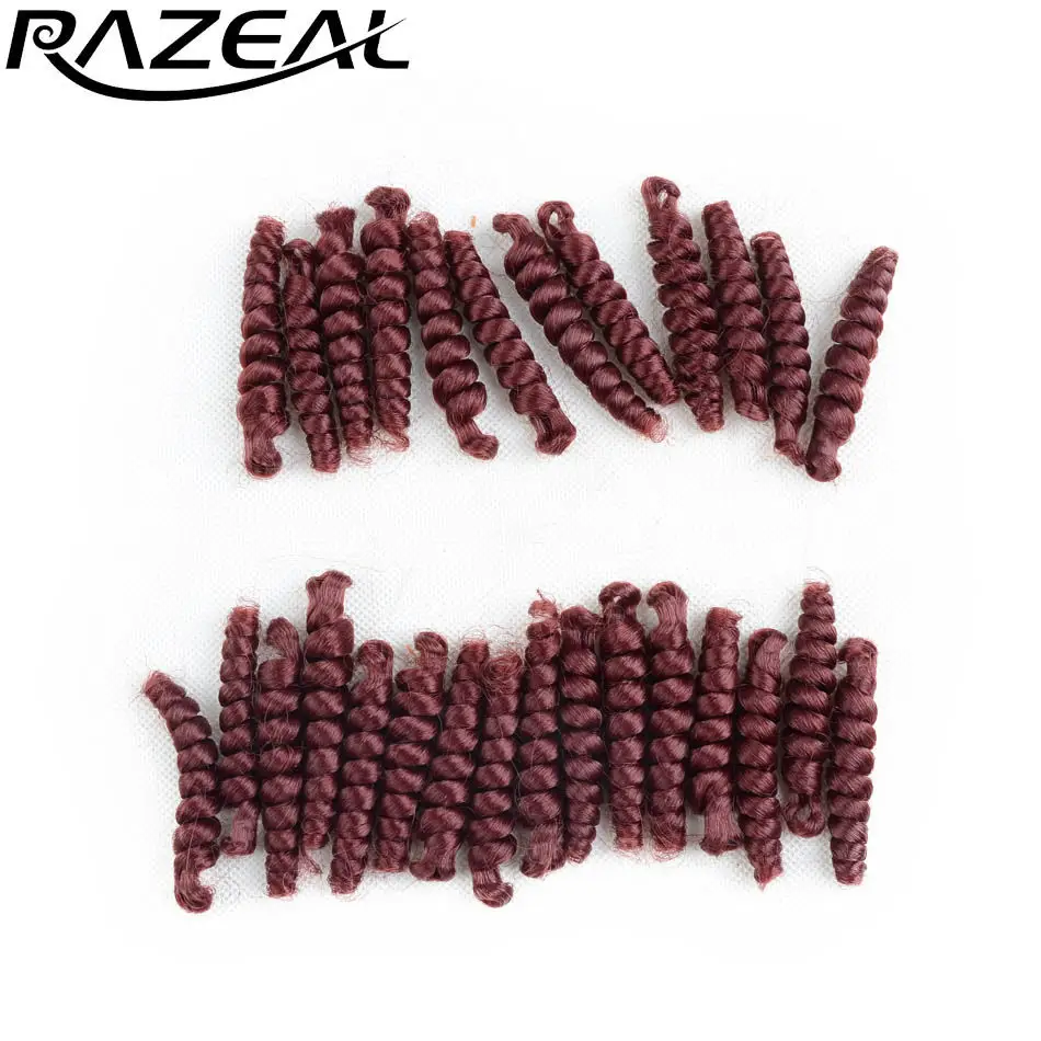 6 дюймов Toni Curl Razeal синтетические плетеные волосы вьющиеся крючком косички