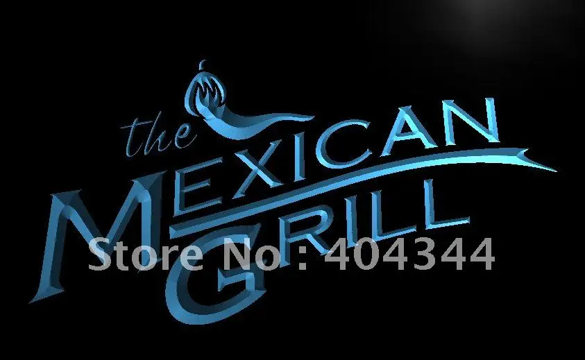 

LB744- The Mexican Grills Bar Pub OPEN LED Neon Light Sign