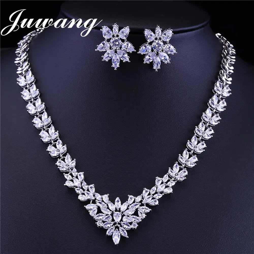 JUWANG золото Дубай ювелирные наборы Parure Bijoux Femme Mariage элегантный Африканский комплект ювелирных изделий для женщин Подарки на день Святого Валентина 925 - Окраска металла: style 18