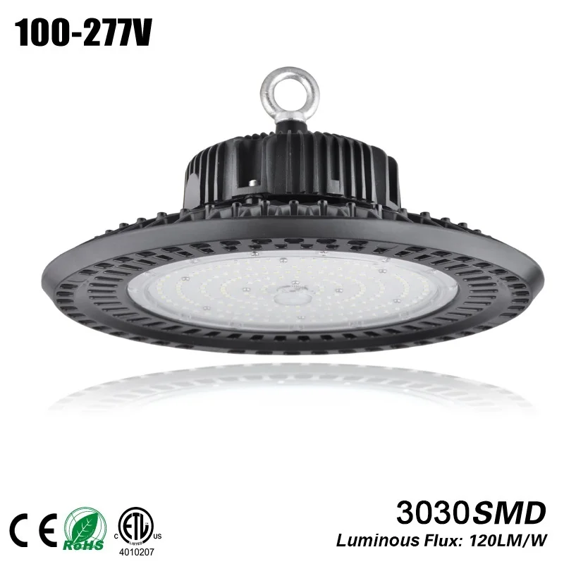 DLC 100 W 150 200 led UFO промышленное освещение 5000 K IP65 3030SMD bouwlamp гаражный свет мастерской