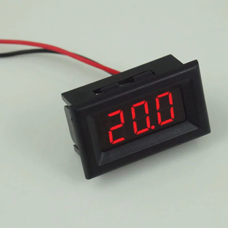 Мини два провода DC2.5-30V Цифровой вольтметр Красный Синий Зеленый светодиодный дисплей измеритель напряжения с защитой от разворота