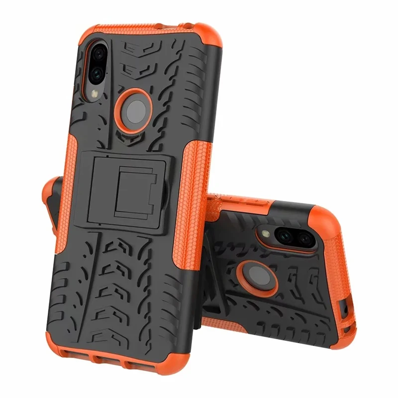 Redmi Note 7 Shockproof Armor Hard Case For Xiaomi Redmi Note 7 Pro 6.3" Phone Protector with Stand Cover On REDMI Note 7 Case