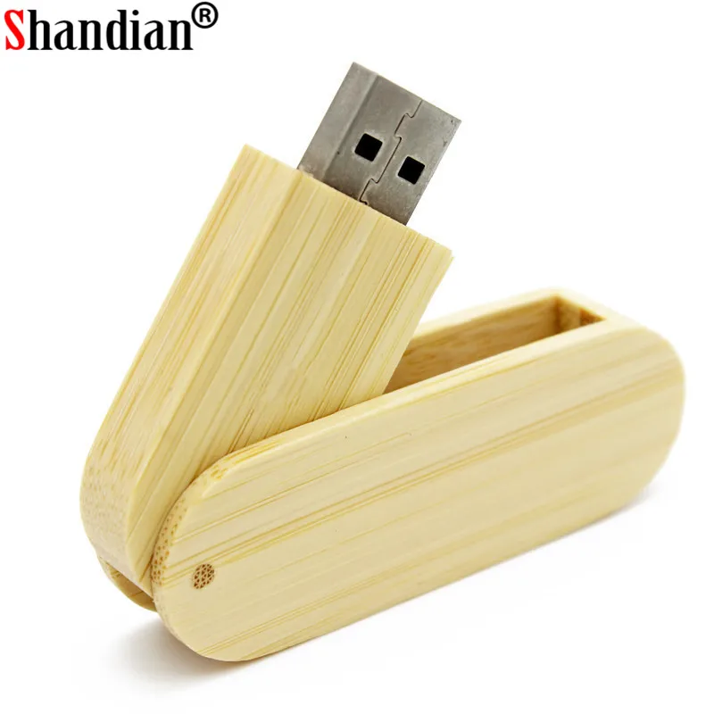 Shandian рекламная USB 2,0 деревянная бамбуковая USB флеш-накопитель ручка драйвер деревянная Флешка 4 ГБ 8 ГБ 16 ГБ 32 ГБ 64 ГБ USB индивидуальный логотип
