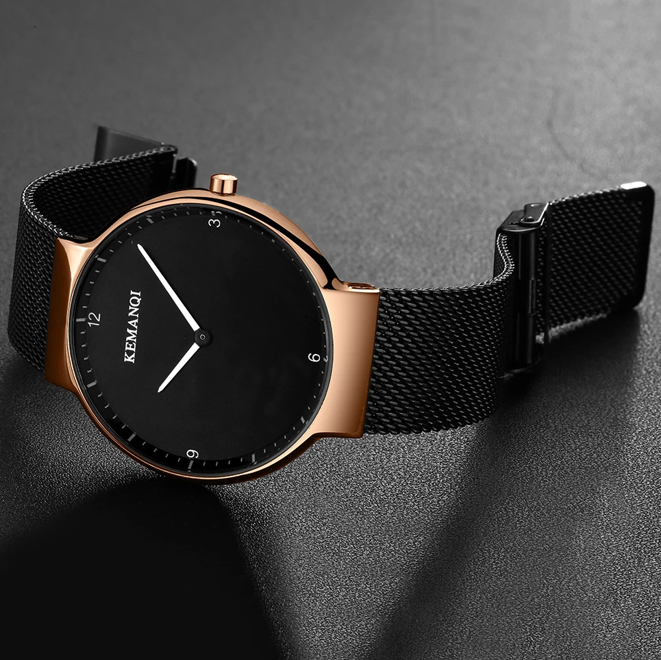 2019 роскошные часы для пар водонепроницаемые из нержавеющей стали серебряный Топ