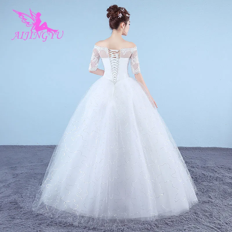 AIJINGYU платья weddingdress 2021 свадебное короткое платье Элегантное WK143 | Свадьбы и
