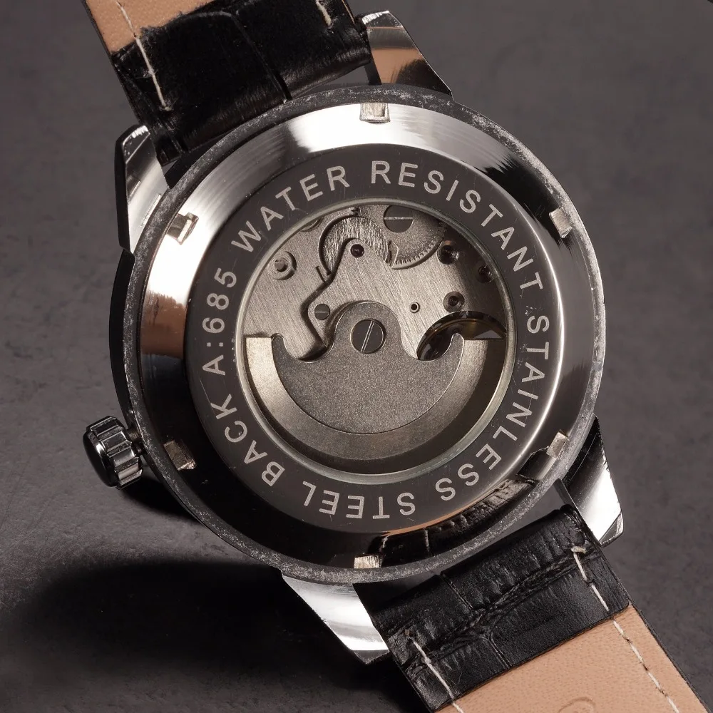 Часы наручные FORSINING Мужские механические модные дизайнерские маленькие