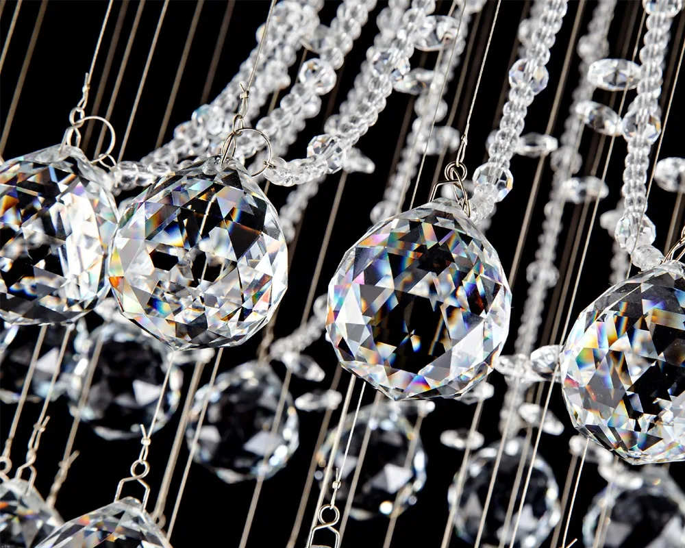 Современные Роскошные хрустальные люстры Ganeed K9 люстра в форме капли дождя
