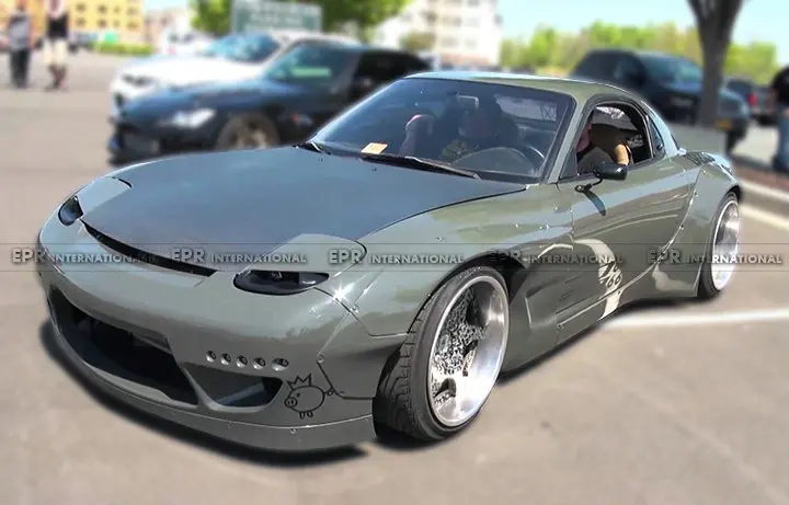 В наличии FRP стекловолокно переднее крыло тела комплект для 1992 1997 Mazda RX7 FD R B стиль
