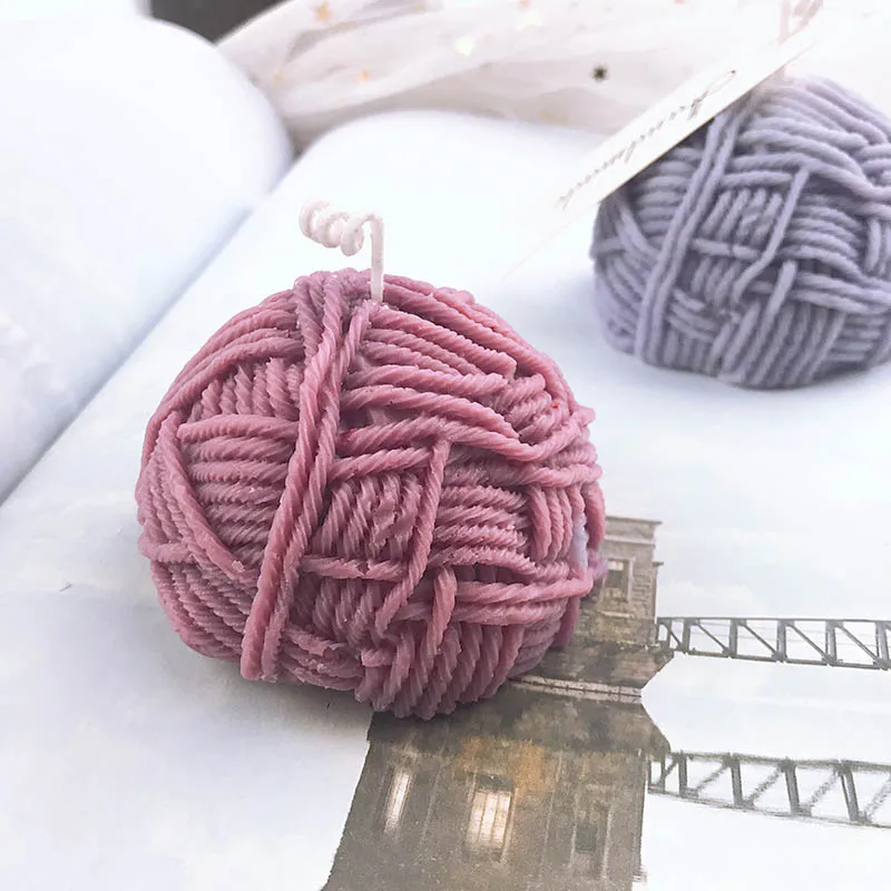 Diy полукруглая форма для шерстяных шариков силиконовая свечей креативная