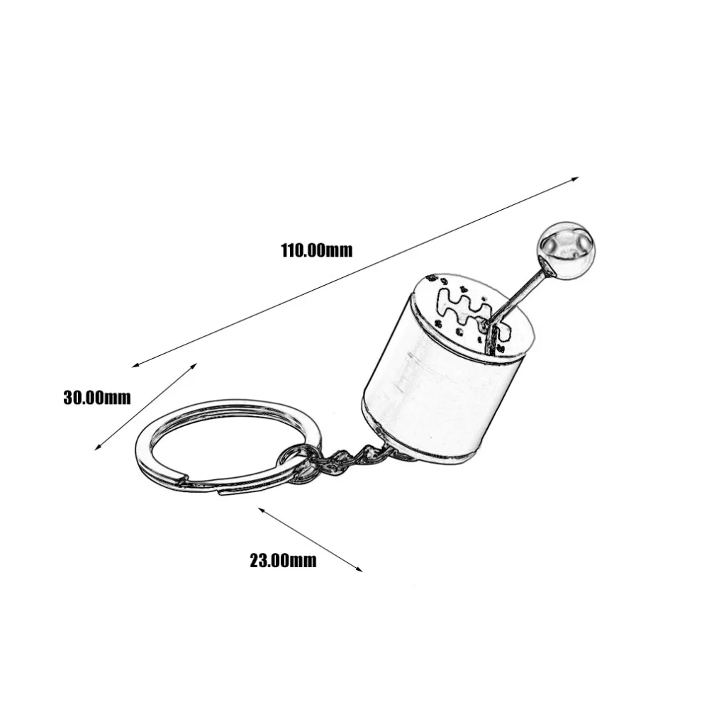 GENBOLI креативный автомобильный брелок с головкой модель моделирования детали для