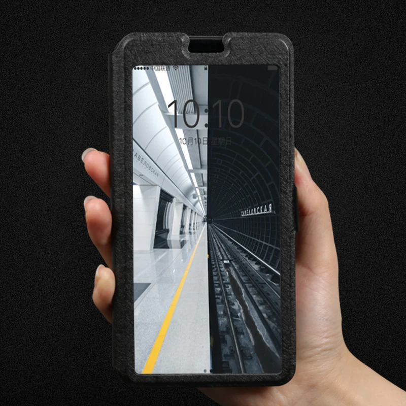 Флип кейс с окошком для Fundas ZTE Blade V8 Mini чехол BV0800 V8Lite V8Mini V0850 Lite сумка C|Чехлы-книжки|