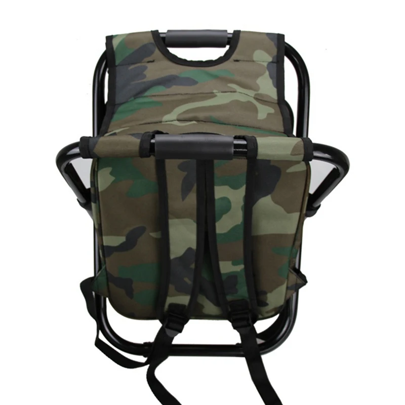usa shipping multi function foldable camping fishing chair stool backpack cooler insulated picnic bag hiking picnic seat bag free global shipping