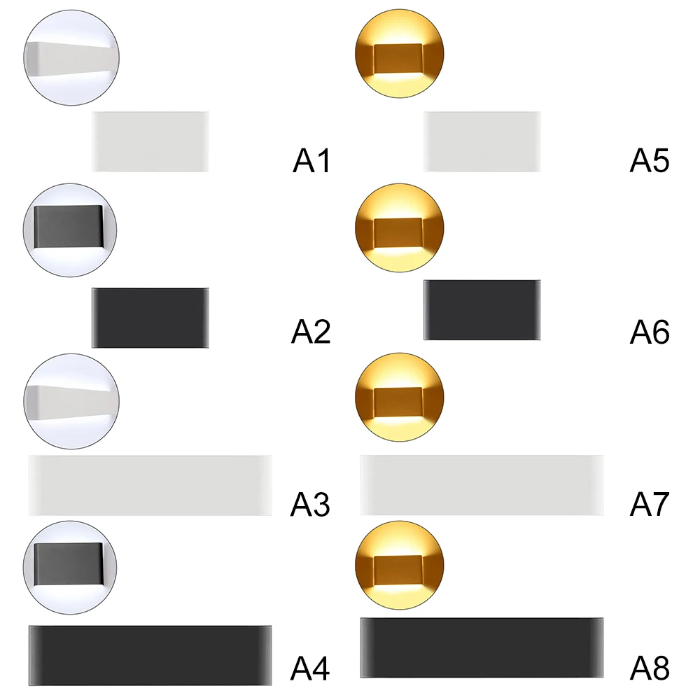 

LED Wall Light Outdoor Wall Lamp Modern Indoor Decor Up Down Dual-Head Wall Lamp Low power consumption Energy-saving