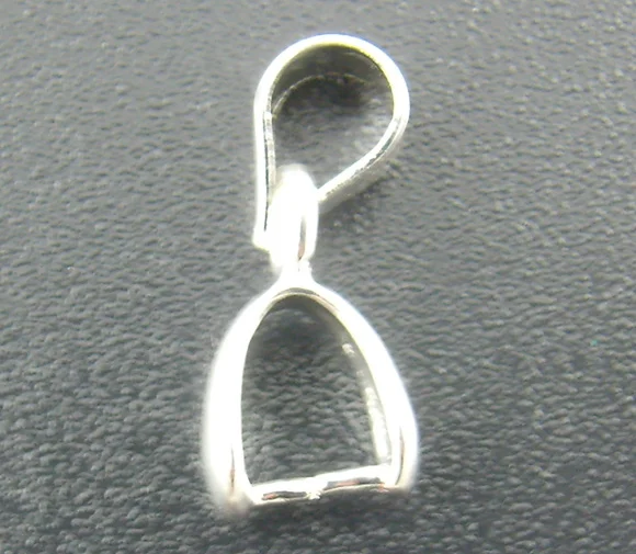 DoreenBeads 30 шт. Серебристые бусины с зажимом 5*15 мм (B01108)|bail beads|pinch clips bailclip bail |