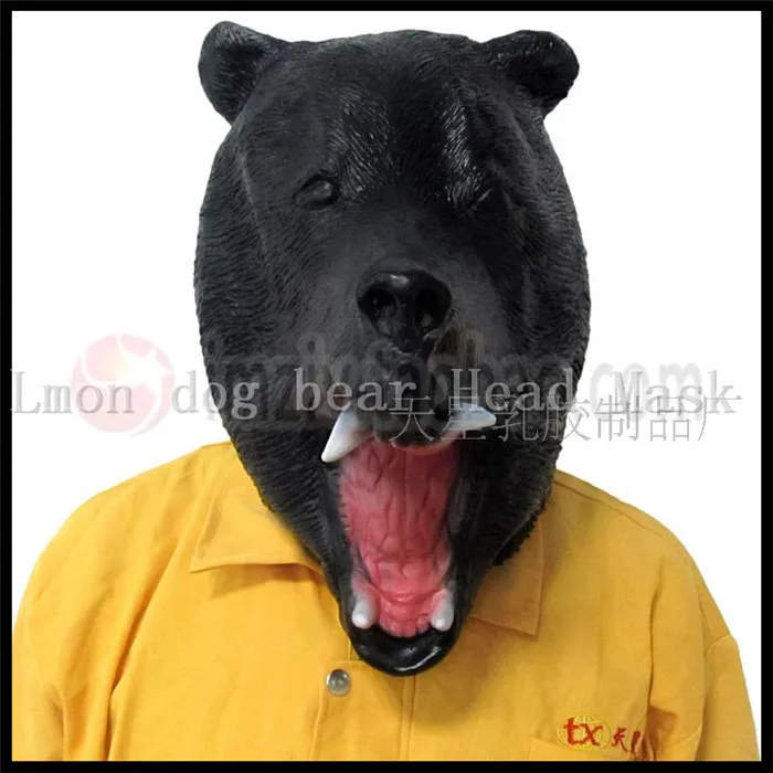 Бесплатная доставка маска для косплея собак на Хэллоуин Реалистичная латексная