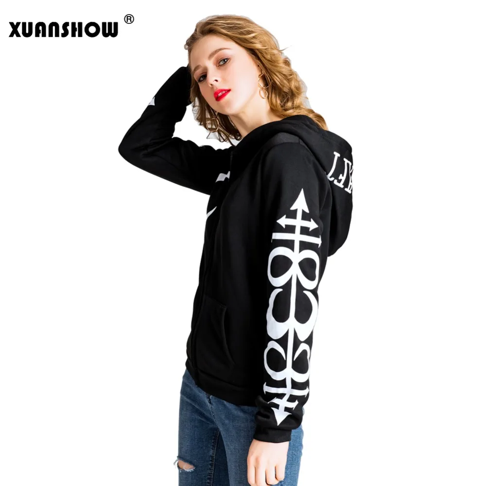 XUANSHOW 2021 осенние модные женские толстовки на Хэллоуин Harajuku панк большая шляпа