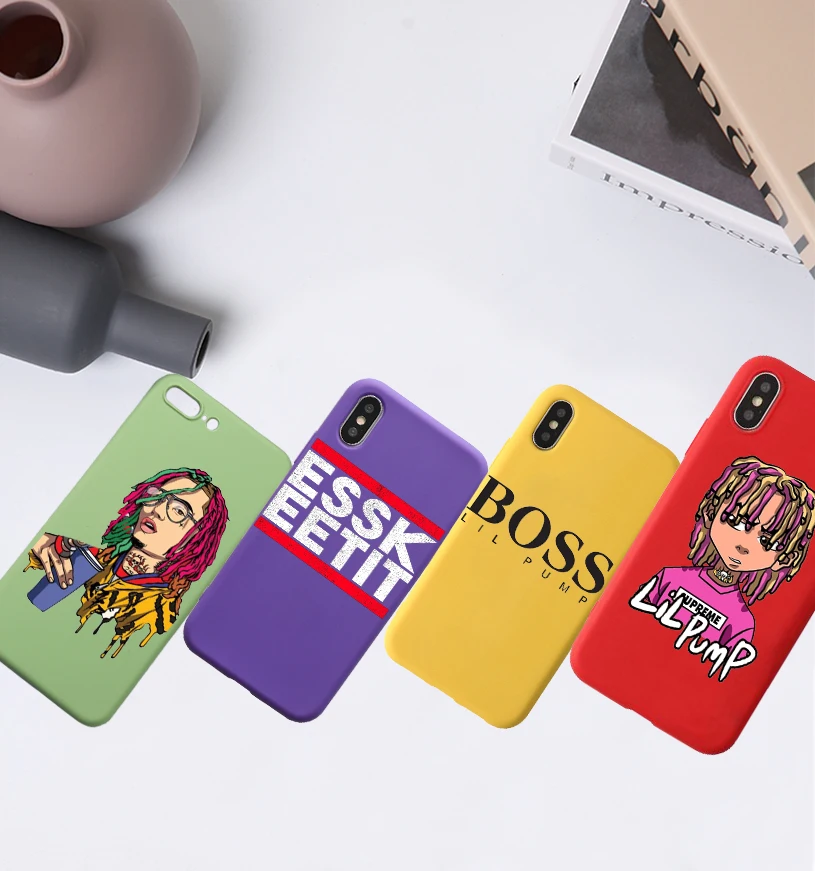 Лиловый насос серповидный режим карамельного цвета чехол для телефона TPU iPhone 7 8 XS