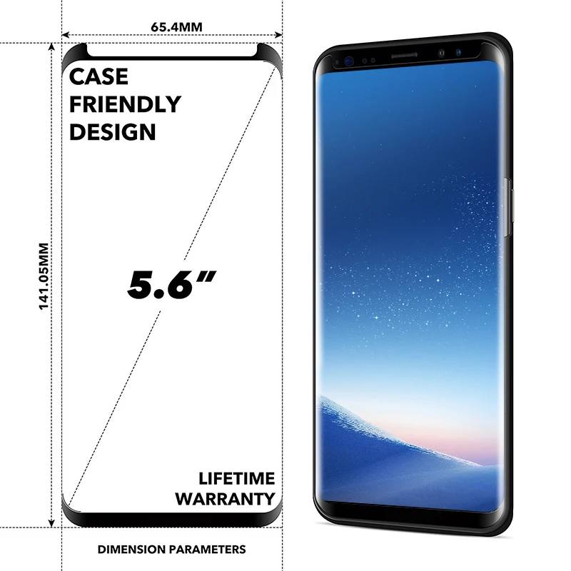 Защитная пленка для экрана samsung Galaxy S8 plus S9 Plus полностью изогнутая камеры