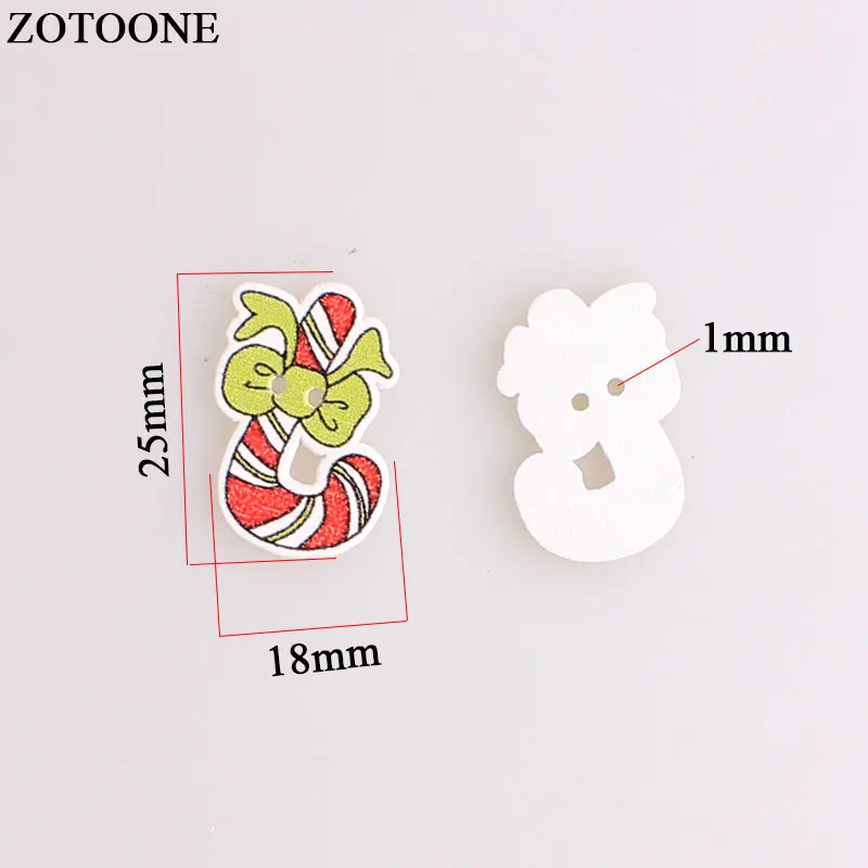 ZOTOONE Mix с принтом рождественского оленя и надписью дерево деревянные пуговицы для