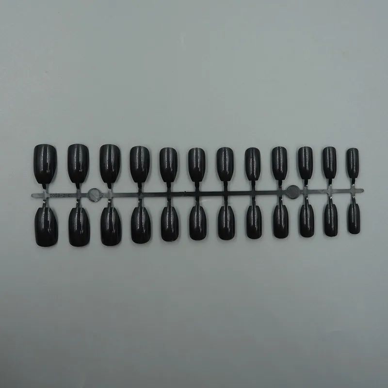 120PCS 240 шт, 4 вида конструкций, гроб, накладные ногти, полное покрытие, Длинные круглые шпильки, Короткие накладные ногти, АБС-пластик, Искусственные женские украшения для ногтей - Цвет: 120PCS