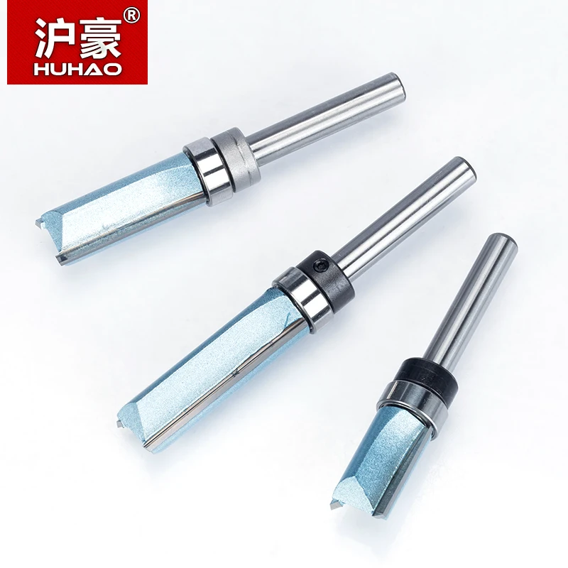HUHAO 1 шт. фрезерный станок с подшипником для дерева 1/2 &quot1/4&quot хвостовик прямой бит