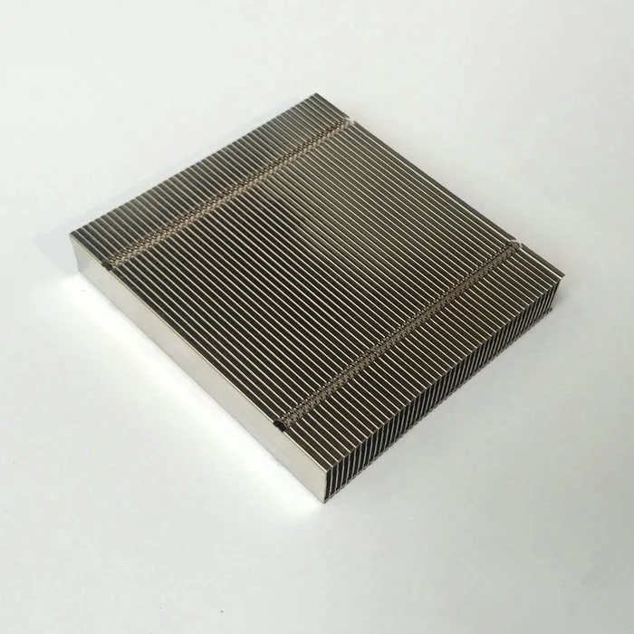All aluminum fin for heat pipe tube fins nickel plated 74.3*68*12mm radiating can welded flat | Компьютеры и офис