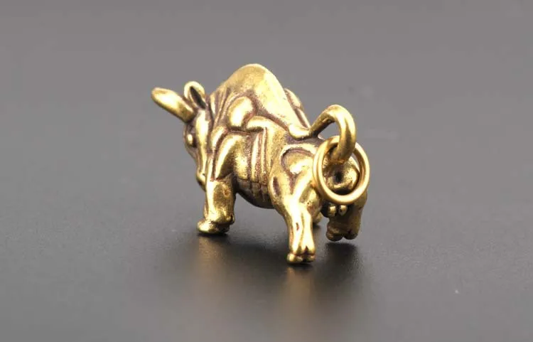 Бронзовый Lucky Bull брелок для ключей Bull рынок богатый мешок кулон для женщин мужчин брелок для ключей брелки для ключей ключи от машины брелок инновационный подарок