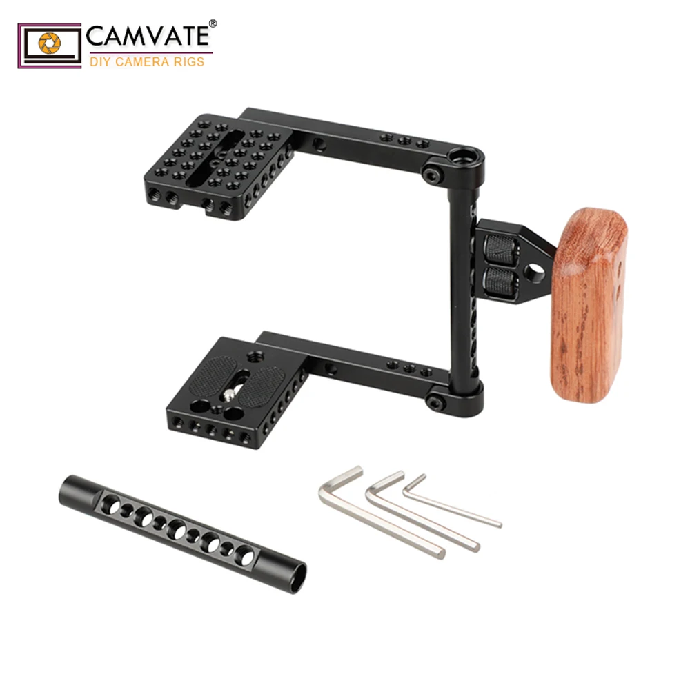 Камера CAMVATE Rig для Canon 80D 90D 50D 40D 7D Mark11 5D Mark111 5DS 5DSR/Nikon D7000 D7100 D7200 D300S D610/A99|stabilizer rig|camera