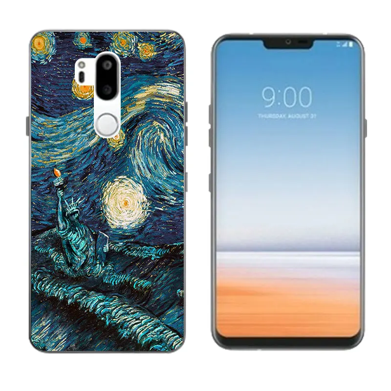 Чехол для телефона LG G7 ThinQ Fashion Shell Coque из мягкого прозрачного силикона с тонким дизайном из TPU на задней крышке.