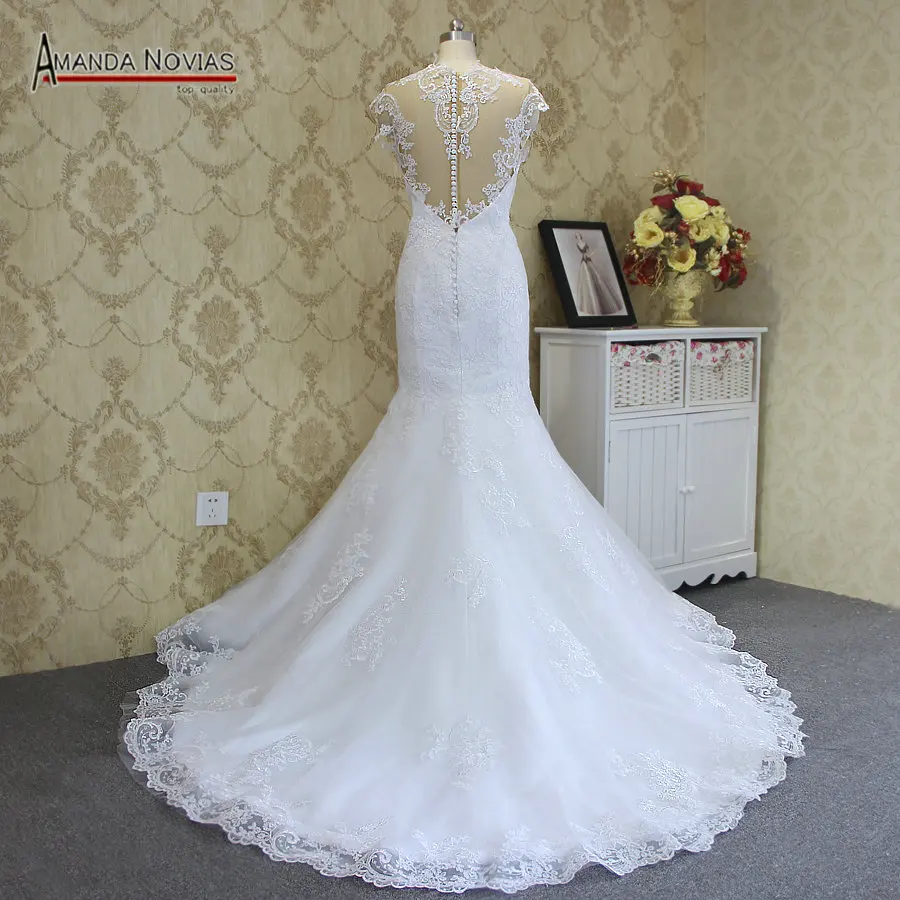Женское кружевное платье Русалка Amanda Novias потрясающее свадебное 2019|amanda novias|wedding