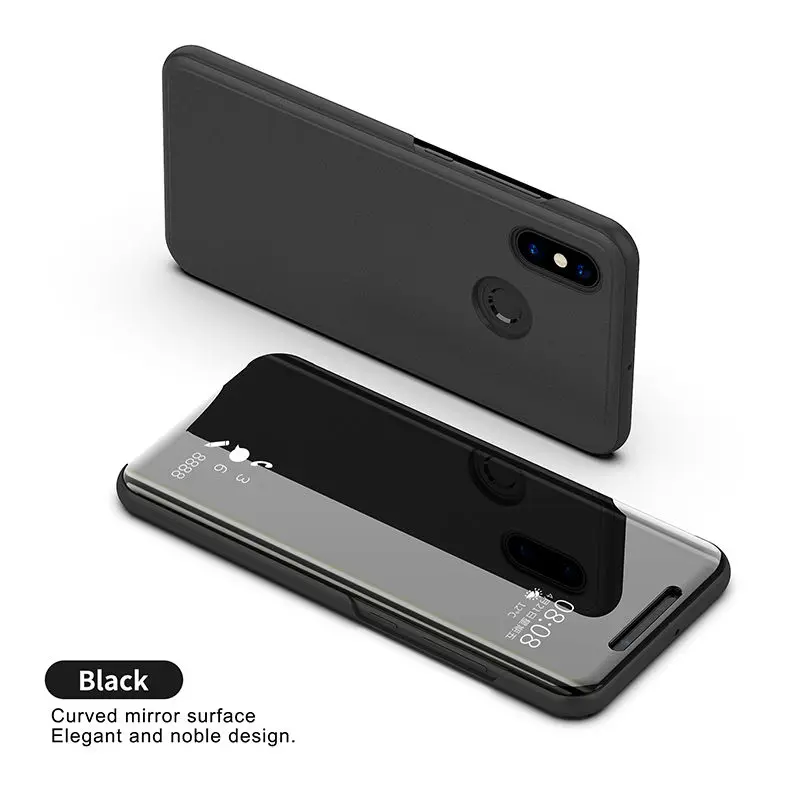 Роскошные mi rror флип Smart Case для Xiaomi 9 8 se A2 Lite Поко Pocophone макс 3 A1 х 2 красный Примечание