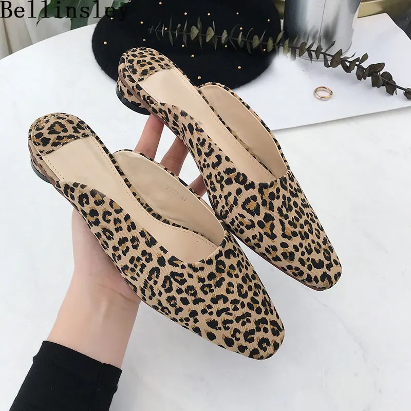 Bellinsley Новинка весны женская обувь тапочки модные шлепанцы на плоской подошве