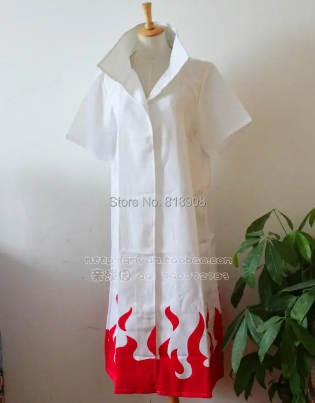 Naruto Yondaime Hokage Cloak White Dust coat Cosplay Costume Adult Halloween party clothes | Тематическая одежда и