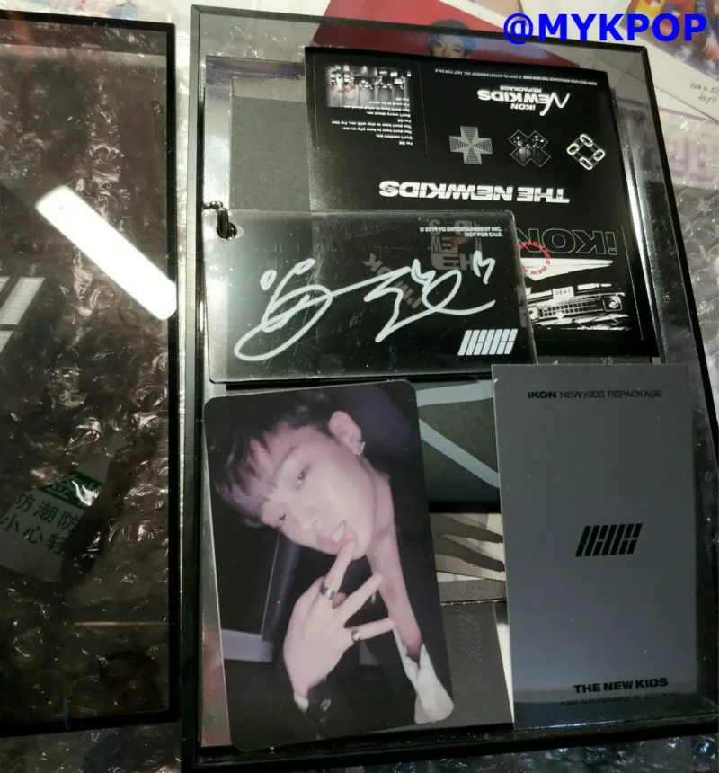[MYKPOP]~ Официальный~ IKON: Новые дети REPACKAGE детский альбом CD-SA19061505-черный Ver