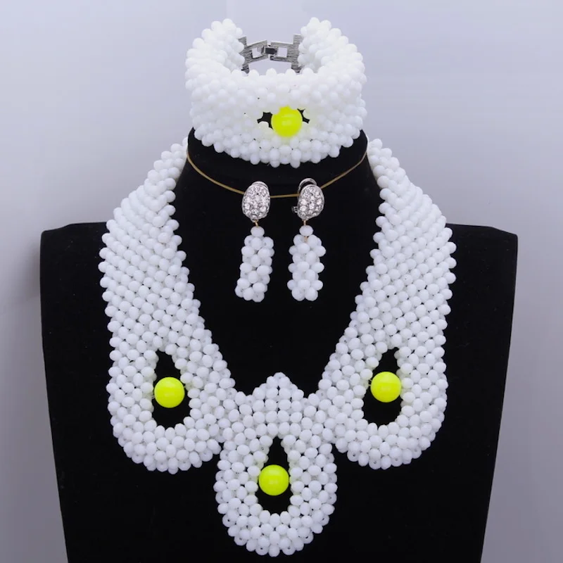 Новый Африканский набор украшений белый дудо Jewellery Сова животных ожерелье