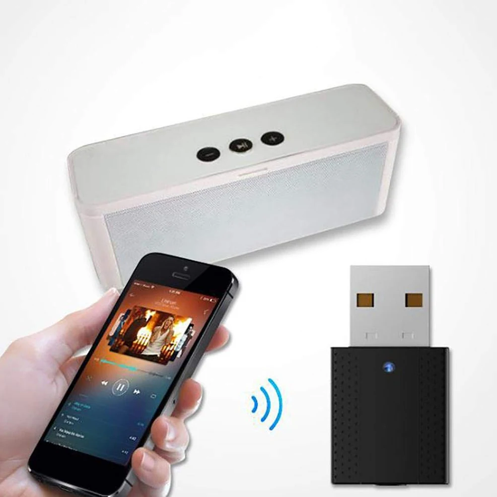 2 в 1 Bluetooth передатчик приемник USB беспроводной аудио адаптер BLE5.0 для мыши