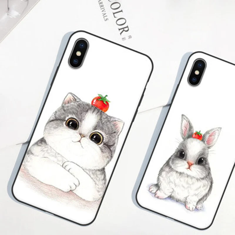 5 8 &quotКрышка корпуса ля iphone X Ретро мультяшный мягкий чехол для телефона iphoneX
