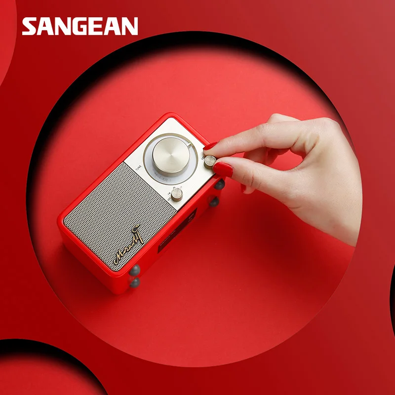 Миниатюрный Bluetooth радиоприемник SANGEAN MOZART FM радио беспроводной динамик подарок