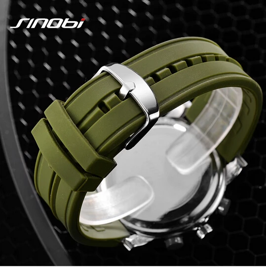 SINOBI Fashion Dual Display Sport Watch Men Waterproof Quartz Digital Men's LED Clock relogio masculino reloj hombre |