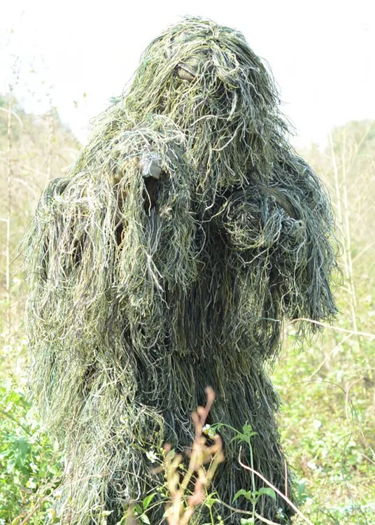 Woodland Камуфляж Охота Ghillie костюм Yowie Снайпер Ghilly костюм для страйкбола Пейнтбол дышащая сетка подкладка Лесной/пустыни - Цвет: Woodland