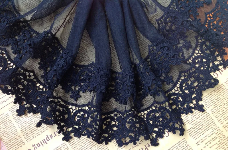 Лента с вышивкой из хлопчатобумажной ткани 5 ярдов 22 см 8 66 дюйма|lace trim ribbon|trim ribbonlace