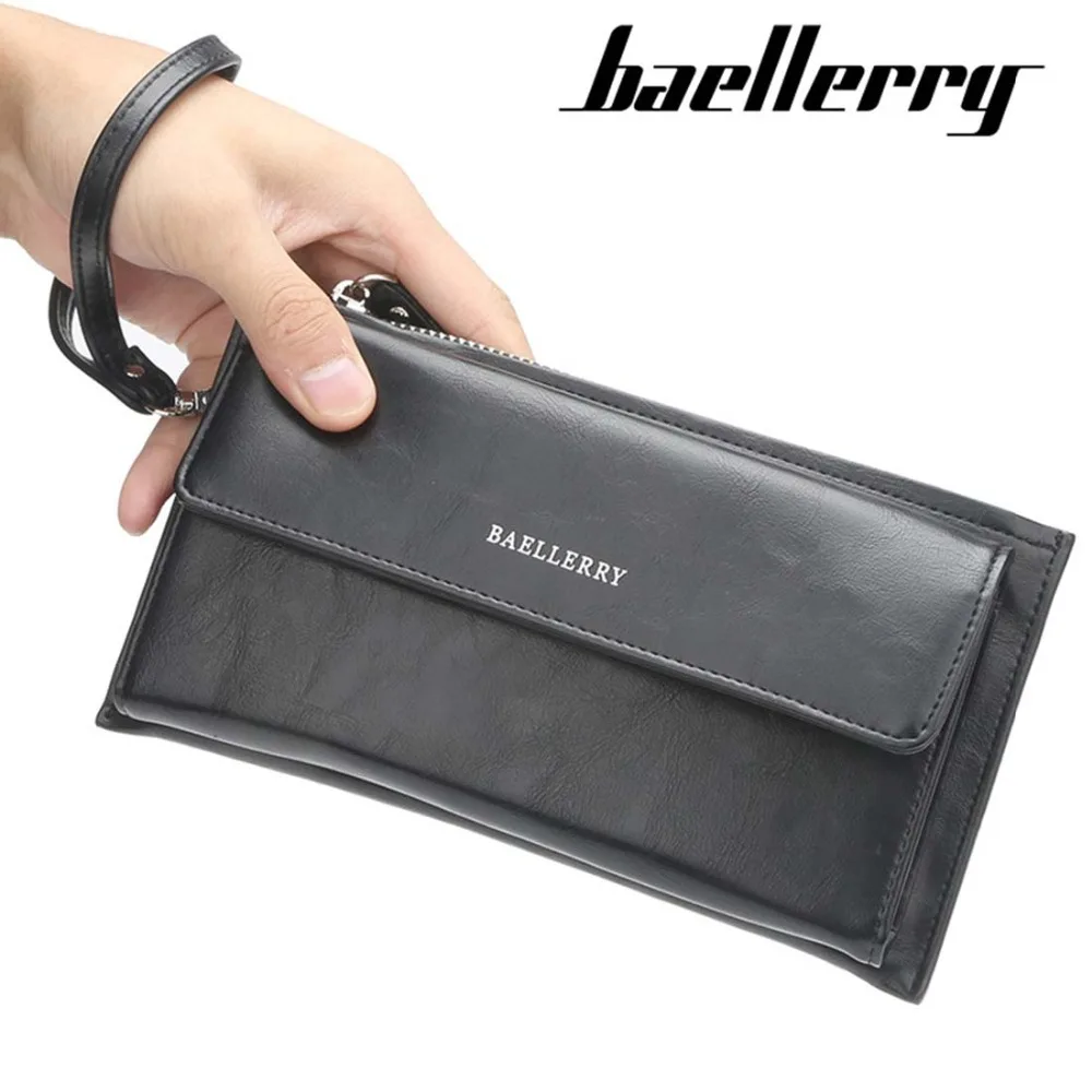 Мужские кошельки Baellerry Большой Вместительный высококачественный деловой