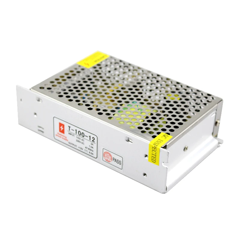 Dc 12V блок питания светодиодной ленты 8.5A 100W переключатель AC 220v до Драйвер